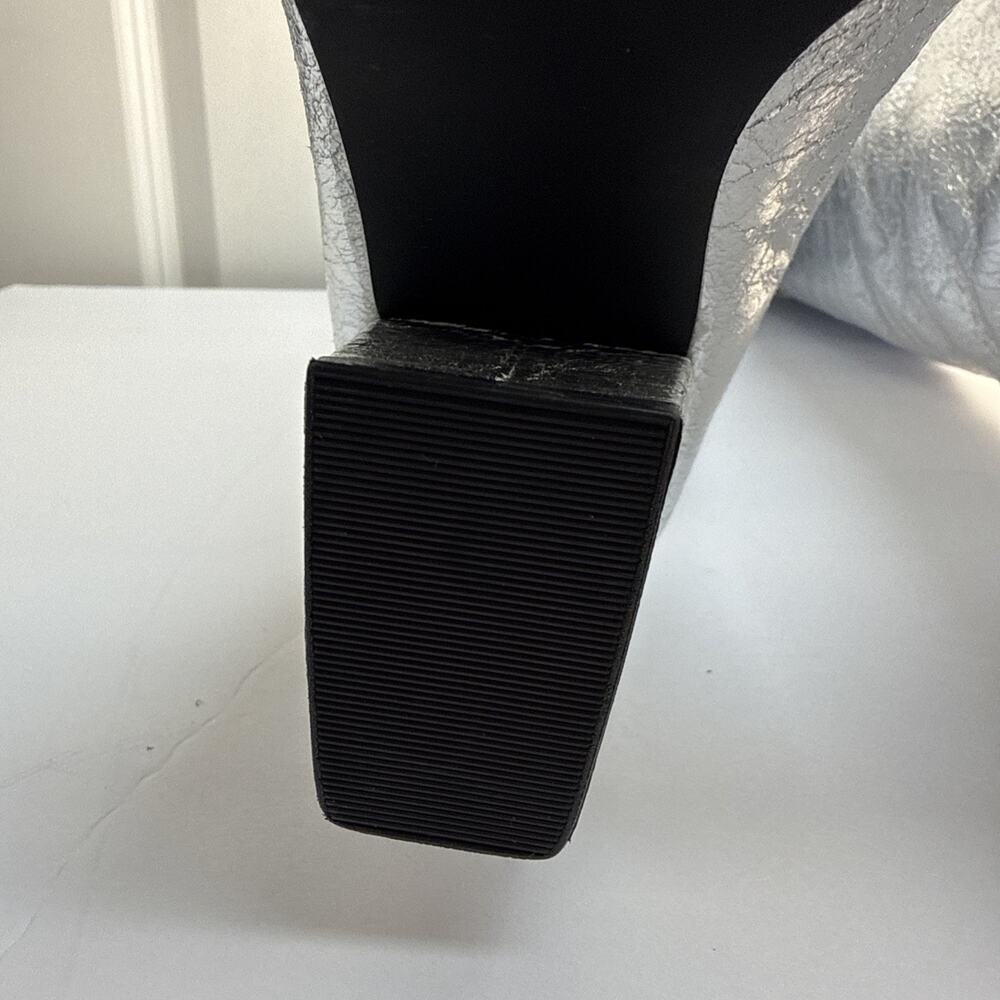 Steve Madden Women's Silver 5.5 Croft Pointed Toe Knee High Boots NWOB - Picture 15 of 16